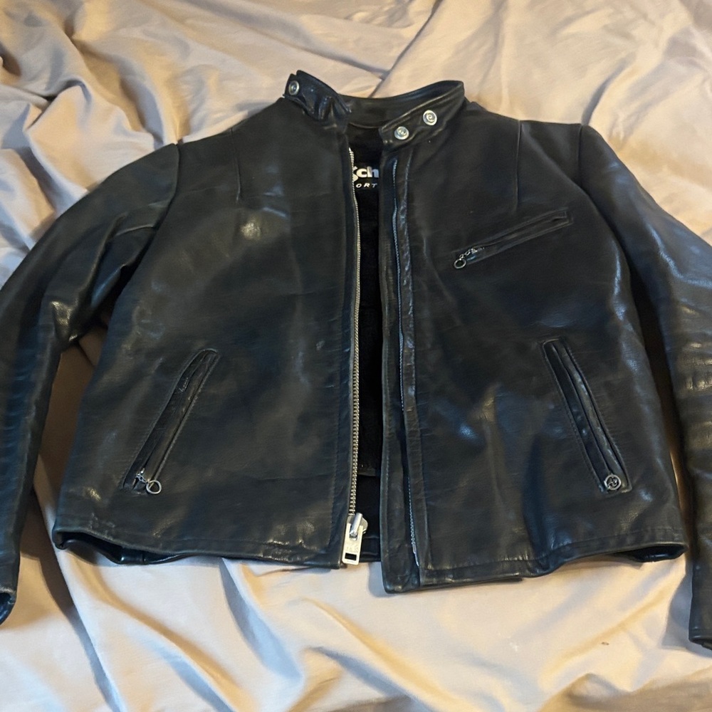 Schott NYC Black Leather Jacket